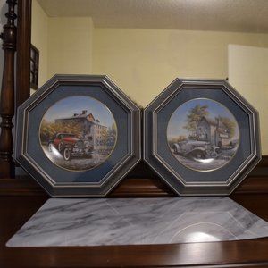 Framed Collector Plates- Set of 2 by Karl Illini